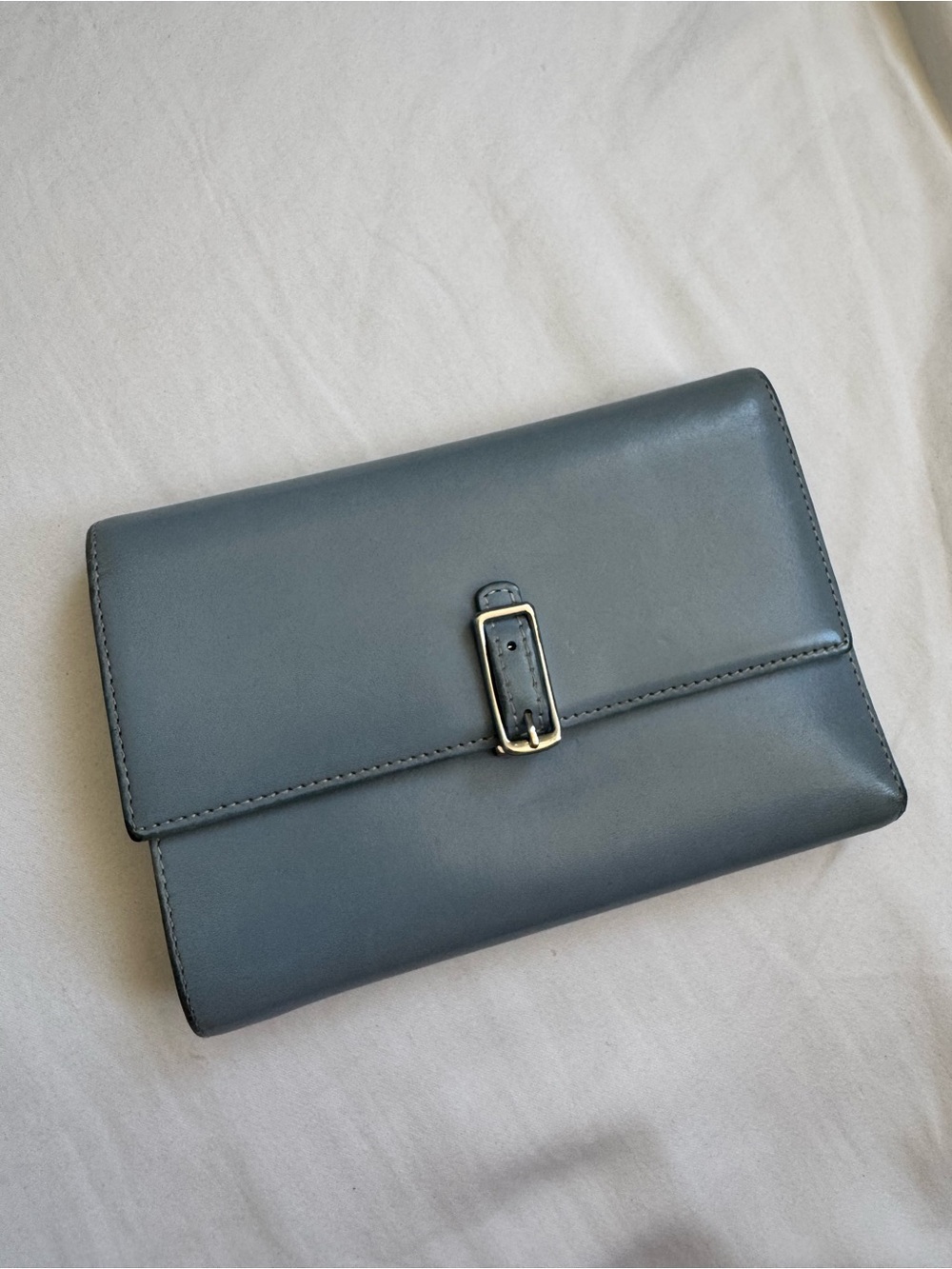 VTG Baby Blue COACH Trifold Wallet